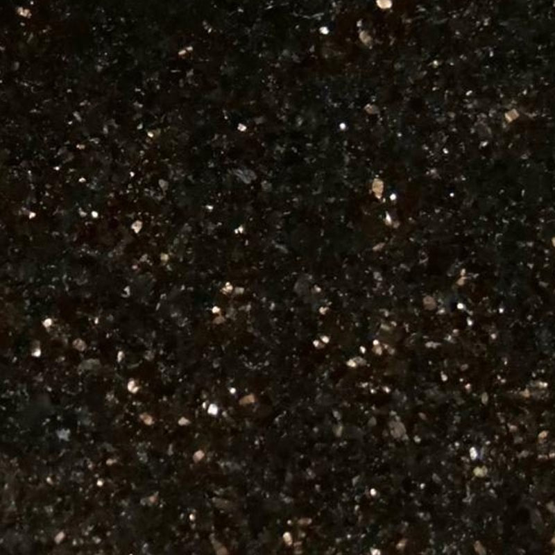 Star Galaxy Worktop - mostly black, Indian stone with a shimmering of gold freckles